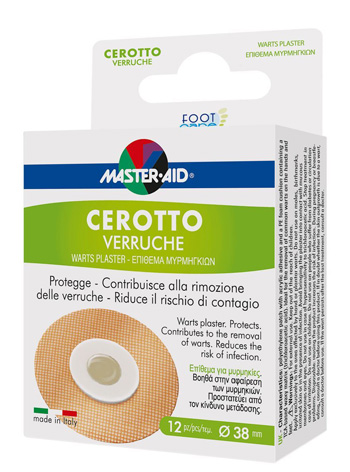 CEROTTO VERRUCHE MASTER-AID FOOTCARE 38 MM 12 PEZZI E3 - Farmapanda Srl