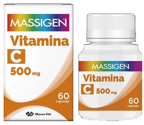 MASSIGEN C VITI 500MG DI VITAMINA C 60 CAPSULE - Farmapanda Srl
