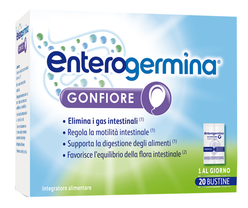 ENTEROGERMINA GONFIORE 20 BUSTINE BIPARTITE - Farmapanda Srl