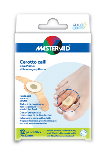 CEROTTO CALLIFUGO MASTER-AID FOOTCARE 71X22 MM 12 PEZZI B2 - Farmapanda Srl