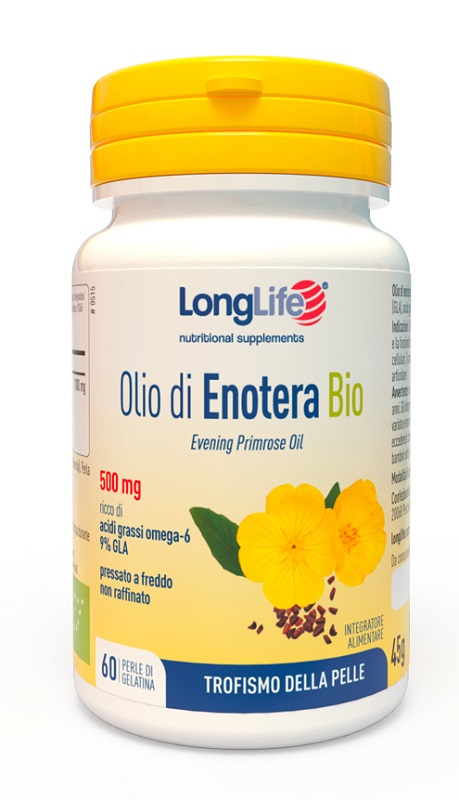LONGLIFE OLIO ENOTERA BIO 500 MG 60 PERLE IN GELATINA - Farmapanda Srl
