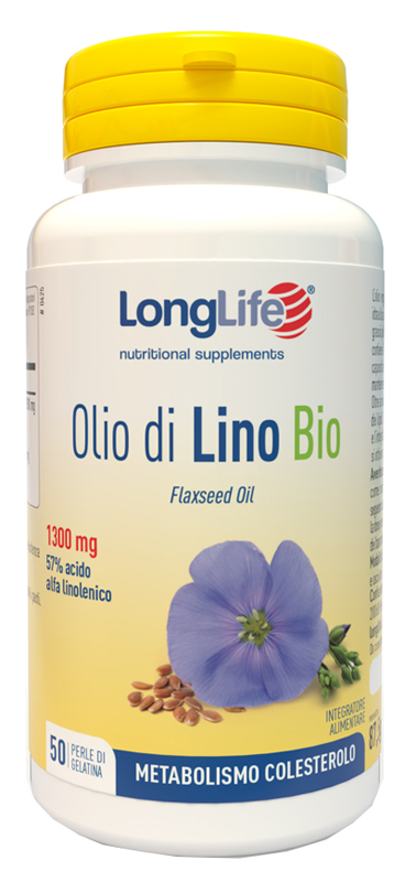 LONGLIFE OLIO DI LINO BIO 50 PERLE DI GELATINA - Farmapanda Srl