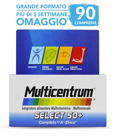 MULTICENTRUM SELECT 50+ 90 COMPRESSE - Farmapanda Srl