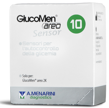 STRISCE GLUCOMEN AREO SENSOR PER ANALISI DEL GLUCOSIO 10 PEZZI - Farmapanda Srl
