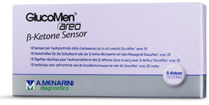 STRISCE MISURAZIONE CHETONEMIA GLUCOMEN AREO B-KETONE SENSOR 10 PEZZI - Farmapanda Srl