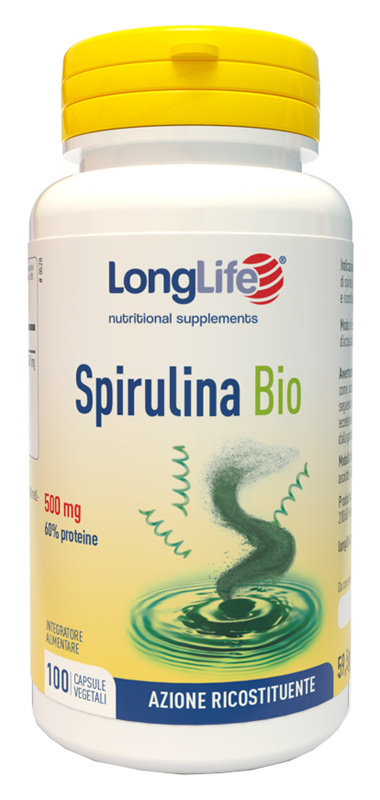 LONGLIFE SPIRULINA BIO 500 MG 100 CAPSULE VEGETALI - Farmapanda Srl