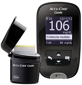 KIT GLUCOMETRO ACCU-CHEK GUIDE MG/DL + PUNGIDITO FASTCLIX - Farmapanda Srl