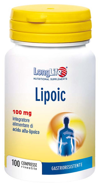 LONGLIFE LIPOIC 100 MG 100 CAPSULE RIVESTITE DA 400 MG - Farmapanda Srl