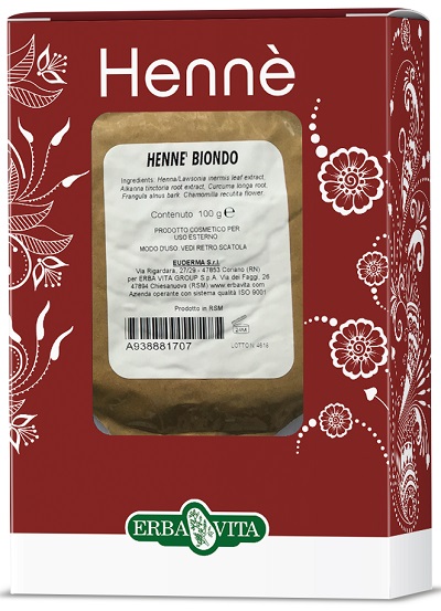 HENNE COLORANTE CAPELLI BIONDO 100 G - Farmapanda Srl