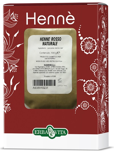 HENNE COLORANTE CAPELLI ROSSO NATURALE 100 G - Farmapanda Srl