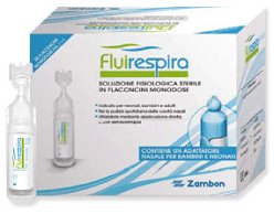 FLUIRESPIRA SOLUZIONE FISIOLOGICA STERILE 30 FLACONCINI MONODOSE DA 5ML - Farmapanda Srl