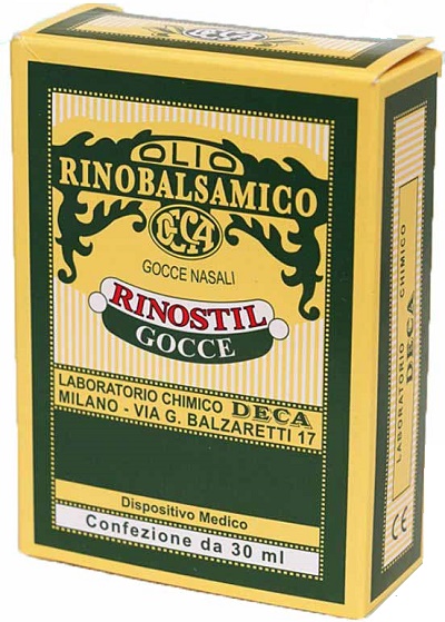 RINOSTIL GOCCE NASALI FLACONE 30ML OLIO RINOBALSAMICO PER LAPROTEZIONE DELLA MUCOSA NASALE E LA PULIZIA DELLE FOSSE NASALI - Farmapanda Srl