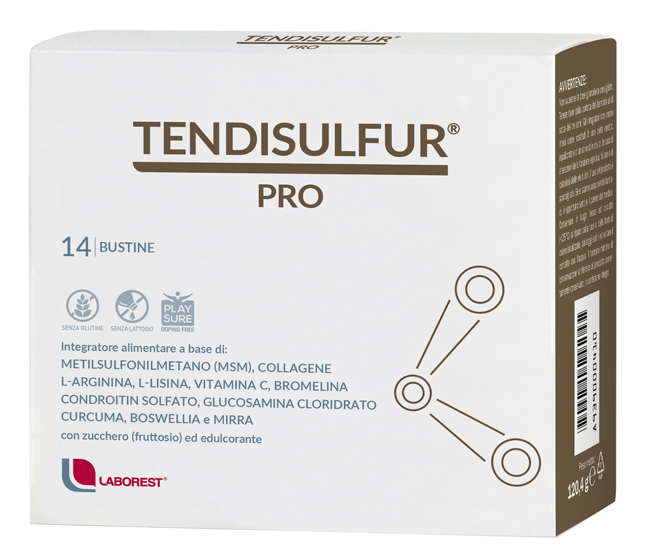 TENDISULFUR PRO 14 BUSTINE DA 8,6G - Farmapanda Srl