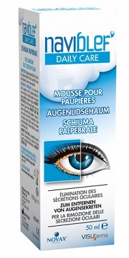 NAVIBLEF DAILY CARE SCHIUMA PER RIMOZIONE SECREZIONI OCULARI DA PALPEBRE E CIGLIA 50 ML - Farmapanda Srl