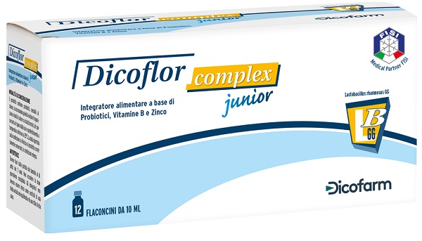 DICOFLOR COMPLEX JUNIOR 12 FLACONI DA 10 ML - Farmapanda Srl