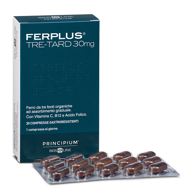 PRINCIPIUM FERPLUS TRE RETARD 30MG 30 COMPRESSE GASTRORESISTENTI - Farmapanda Srl
