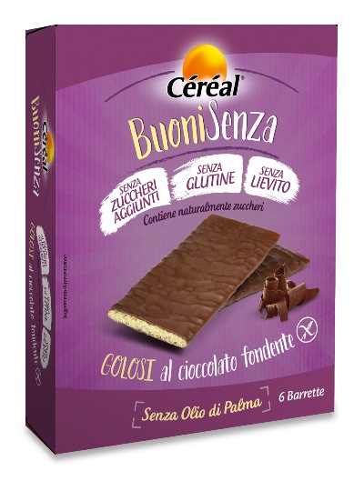 CEREAL BUONI SENZA GOLOSI CIOCCOLATO FONDENTE 6 X 17 G - Farmapanda Srl