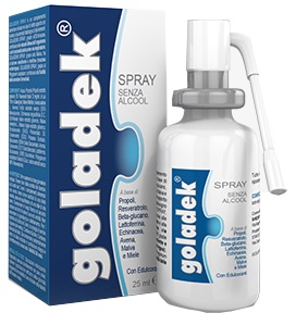 GOLADEK SPRAY NO ALCOOL 25 ML - Farmapanda Srl