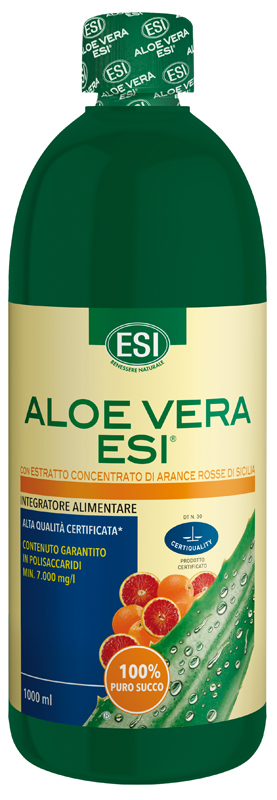 ESI ALOE SUCCO ARANCIA ROSSA 1000 ML - Farmapanda Srl