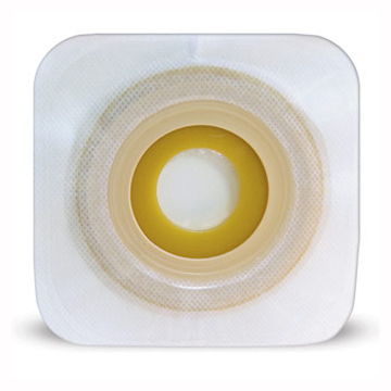 PLACCA PIANA MODELLABILE PER STOMIA DUE PEZZI 22-33MM FLANGIA 48MM CON ADESIVO IDROCOLLOIDALE 5 PEZZI - Farmapanda Srl