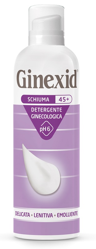 GINEXID 45+ SCHIUMA DETERGENTE GINECOLOGICA 150 ML - Farmapanda Srl
