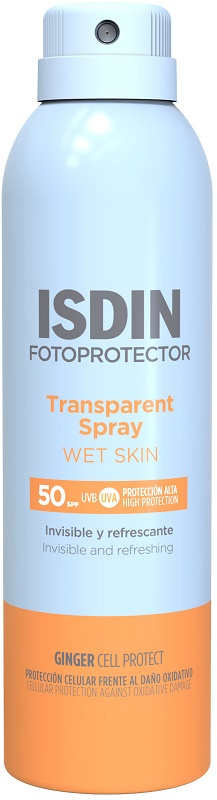 TRANSPARENT SPRAY WET SKIN SPF50 250 ML - Farmapanda Srl