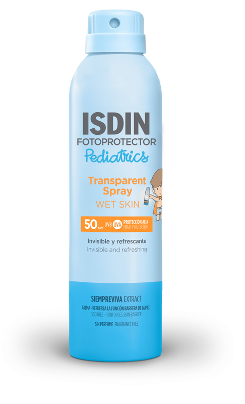 TRANSPARENT SPRAY WET SKIN PEDIATRICS SPF50 250 ML - Farmapanda Srl
