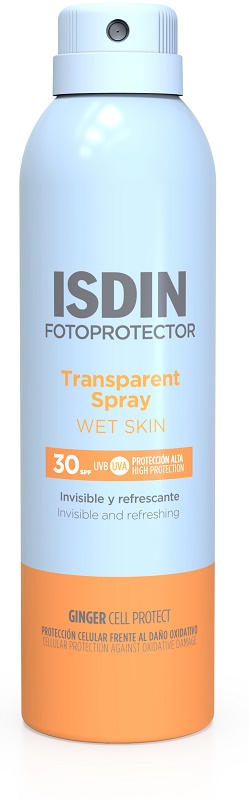 TRANSPARENT SPRAY WET SKIN SPF30 250 ML - Farmapanda Srl