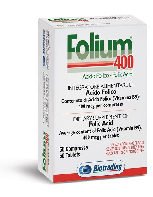 FOLIUM 400 60 COMPRESSE - Farmapanda Srl