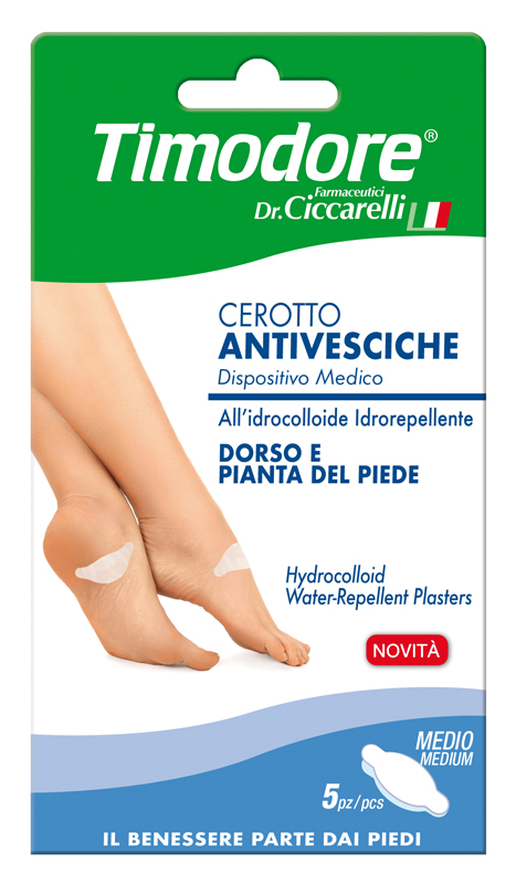 TIMODORE CEROTTO ANTIVESCICHE DORSO E PIANTA PIEDE 5 PEZZI - Farmapanda Srl