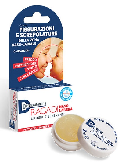 DERMOVITAMINA RAGADI NASO E LABBRA LIPOGEL RIGENERANTE 8 ML - Farmapanda Srl