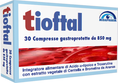 TIOFTAL 30 COMPRESSE GASTROPROTETTE - Farmapanda Srl