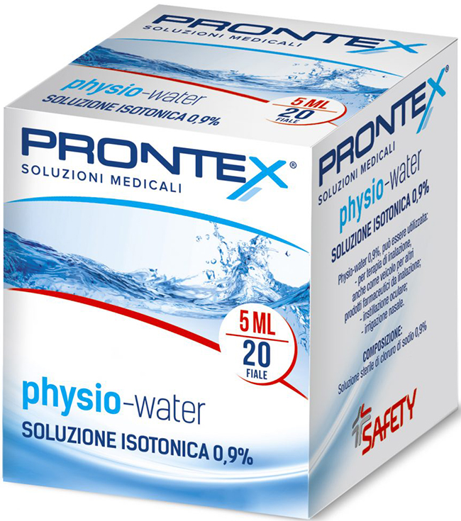 SOLUZIONE FISIOLOGICA PRONTEX PHYSIO ISOTONIC 20 FIALE DA 5 ML - Farmapanda Srl