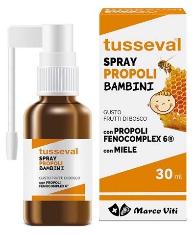 TUSSEVAL GOLA PROPOLI SPRAY PER BAMBINI 30 ML - Farmapanda Srl