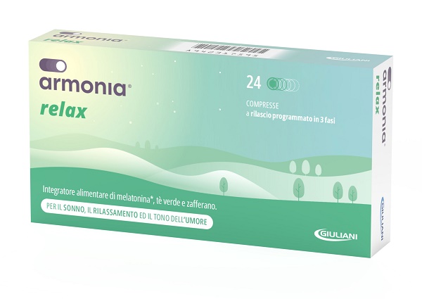 ARMONIA RELAX 1 MG A BASE DI MELATONINA 24 COMPRESSE - Farmapanda Srl