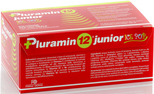 PLURAMIN12 JUNIOR 14 STICK PACK 12 ML - Farmapanda Srl