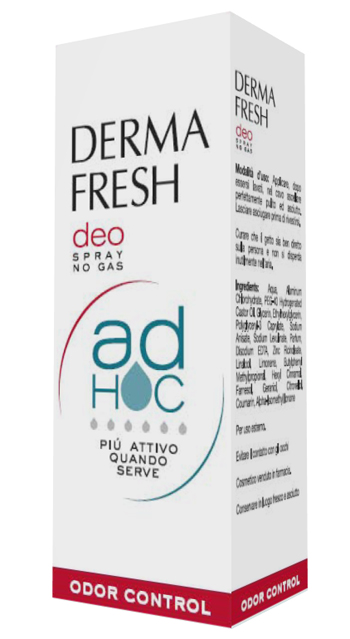 DERMAFRESH DEO SPRAY NO GAS AD HOC ODOR CONTROL DEODORANTE 100 ML - Farmapanda Srl