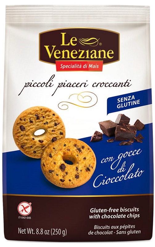LE VENEZIANE BISCOTTI GOCCE DI CIOCCOLATO 250 G - Farmapanda Srl