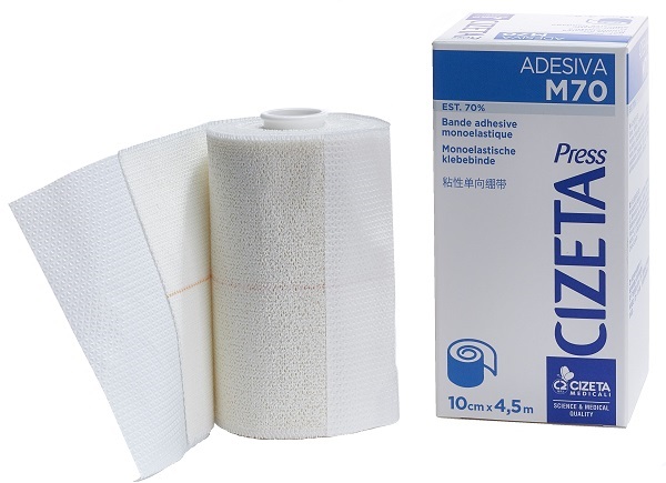 CIZETA PRESS ADESIVA M70 BENDA MONOELASTICA EST 70 M 4,5X10 CM - Farmapanda Srl