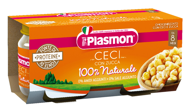 PLASMON OMOGENEIZZATO CECI/ZUCCA 2 X 80 G - Farmapanda Srl