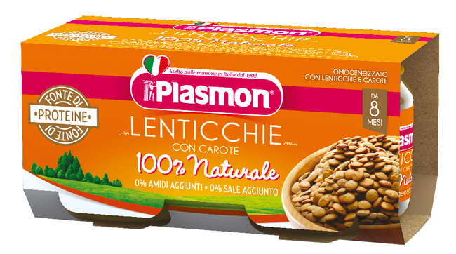 PLASMON OMOGENEIZZATO LENTICCHIE 2 X 80 G - Farmapanda Srl