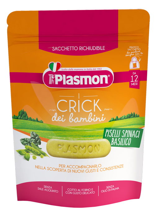 PLASMON CRICK SPINACI E PISELLI 100 G - Farmapanda Srl