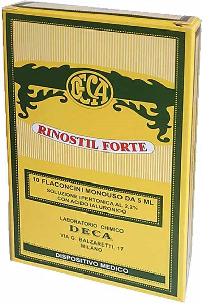 RINOSTIL FORTE SOLUZIONE IPERTONICA 10 FLACONCINI MONOUSO DA 5 ML - Farmapanda Srl