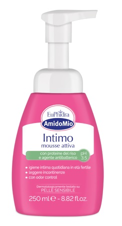 EUPHIDRA AMIDOMIO INTIMO MOUSSE ATTIVA PH 3,5 250 ML - Farmapanda Srl