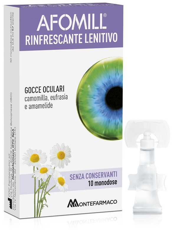 AFOMILL RINFRESCANTE SENZA CONSERVANTI 10 FIALE DA 0,5 ML - Farmapanda Srl