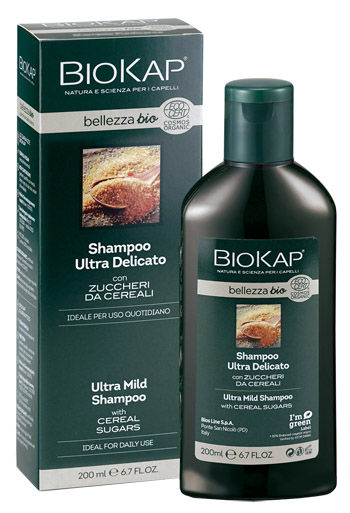 BIOKAP BELLEZZA BIO SHAMPOO ULTRA DELICATO COSMOS ECOCERT 200 ML BIOSLINE - Farmapanda Srl