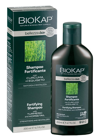 BIOKAP BELLEZZA BIO SHAMPOO FORTIFICANTE COSMOS ECOCERT 200 ML BIOSLINE - Farmapanda Srl