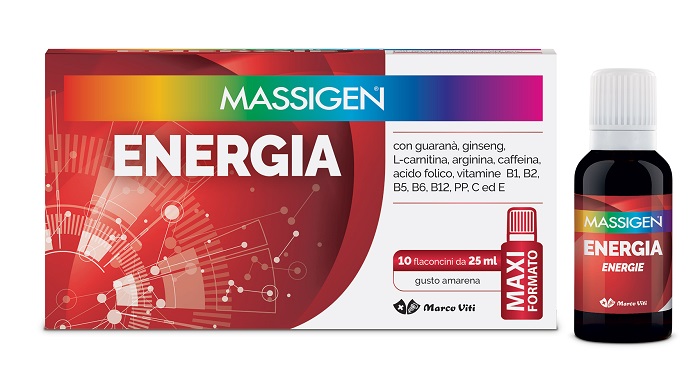 MASSIGEN ENERGIA 10 FLACONI DA 25 ML - Farmapanda Srl