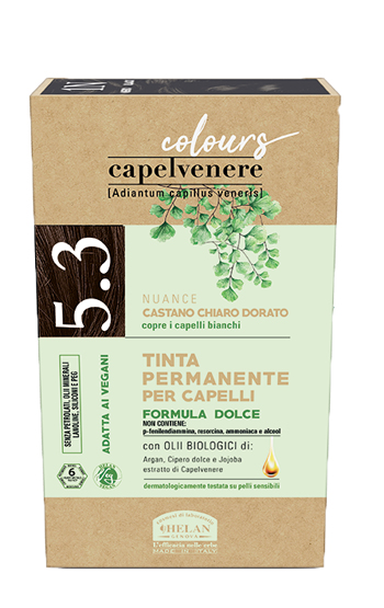 CAPELVENERE COLOURS TINTA CAPELLI 5,3N CASTANO CHIARO DORATO - Farmapanda Srl
