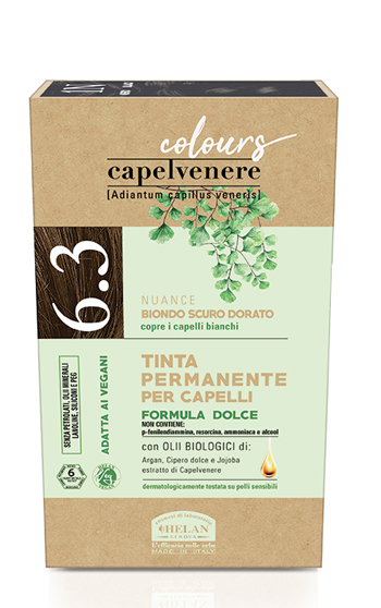 CAPELVENERE COLOURS TINTA CAPELLI 6,3N BIONDO SCURO DORATO - Farmapanda Srl